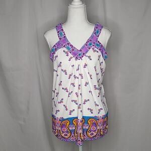 Uniti Stretch Flowy Halter Top Small